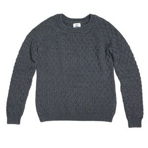 Old Navy Women’s Dark Grey Chunky Cable Knit Sweater